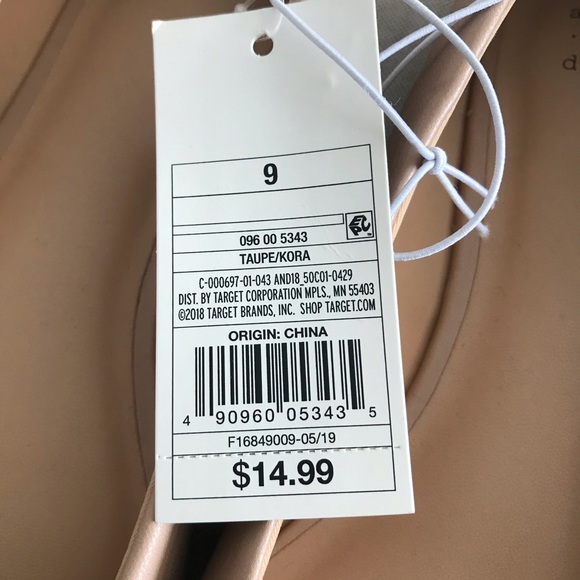 NWT Taupe Flats by a new day. Size 9 - Picture 3 of 6